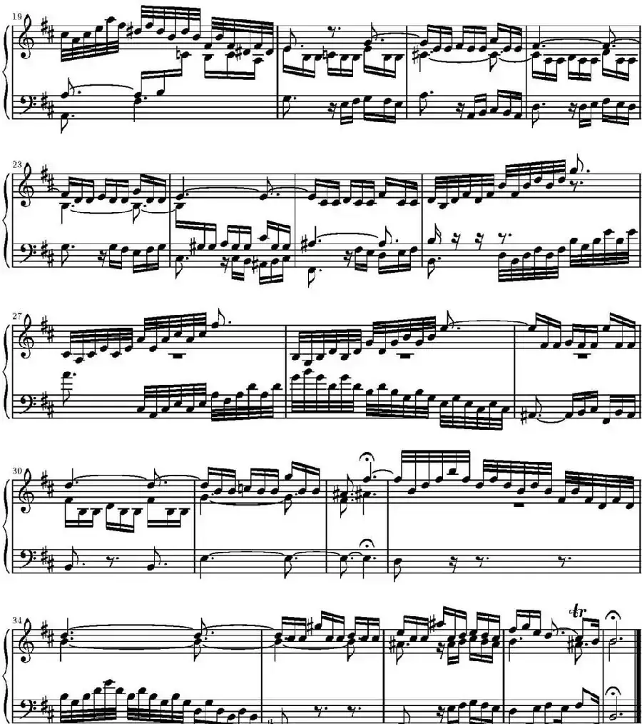 15首巴赫三部创意曲集（NO.15）