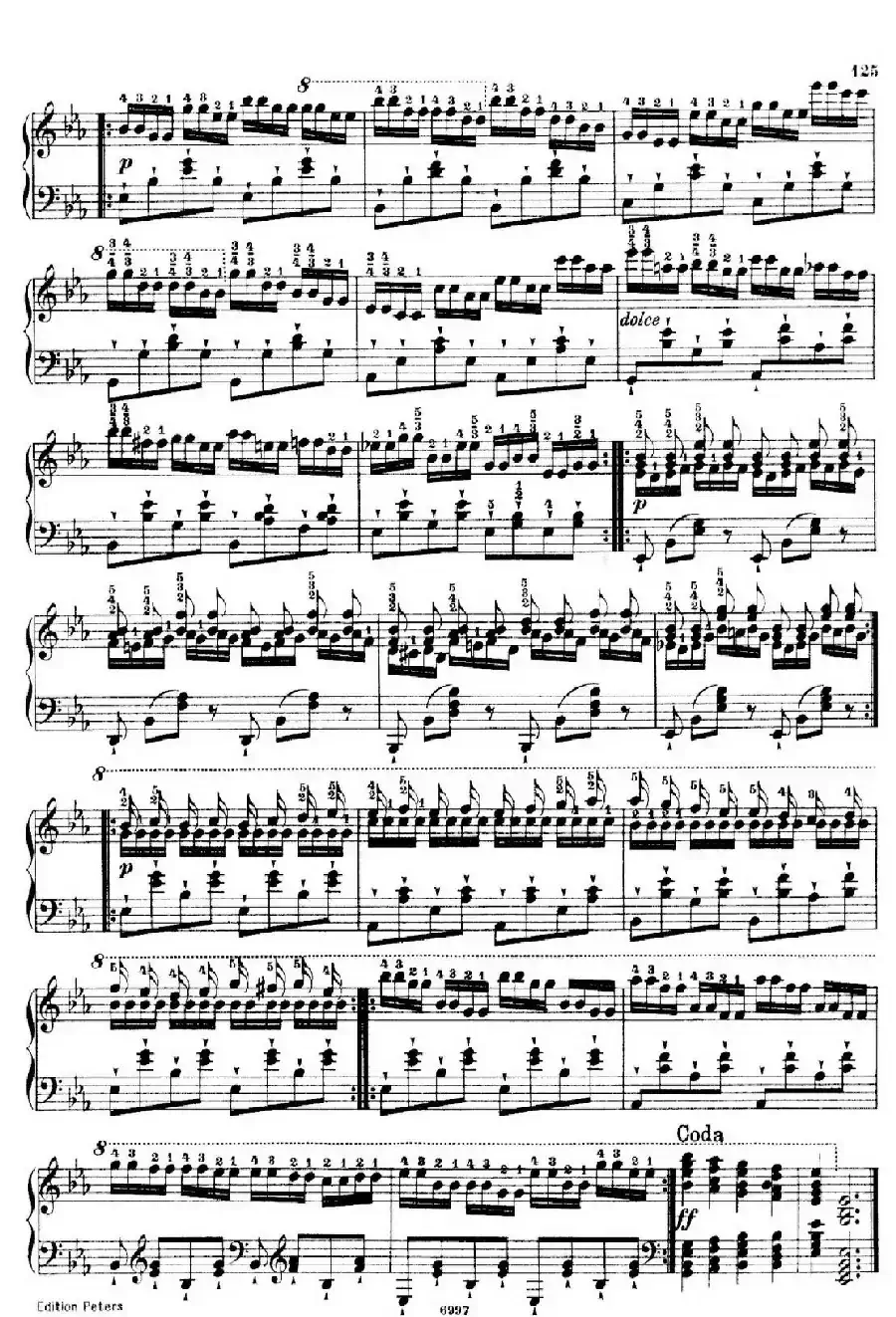School of the Virtuoso Op.365（60首钢琴高级练习曲·54）