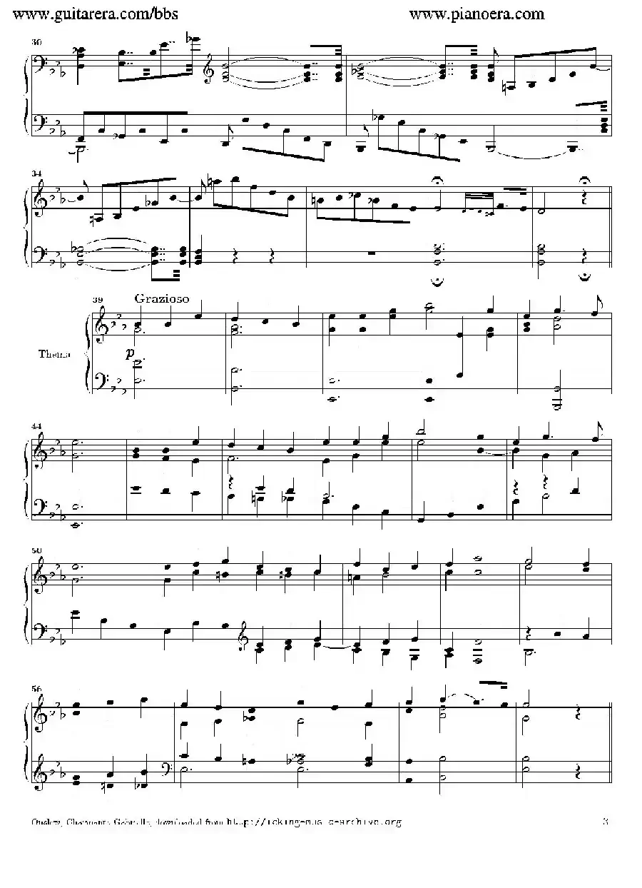 Variations in E-flat Major Op.12（降E大调变奏曲）