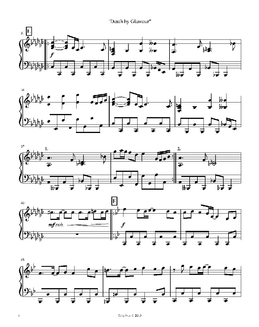 Death By Glamour（Duet）