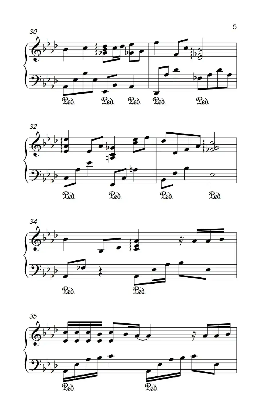 有个爱你的人不容易(《弹吧音教》制谱版)