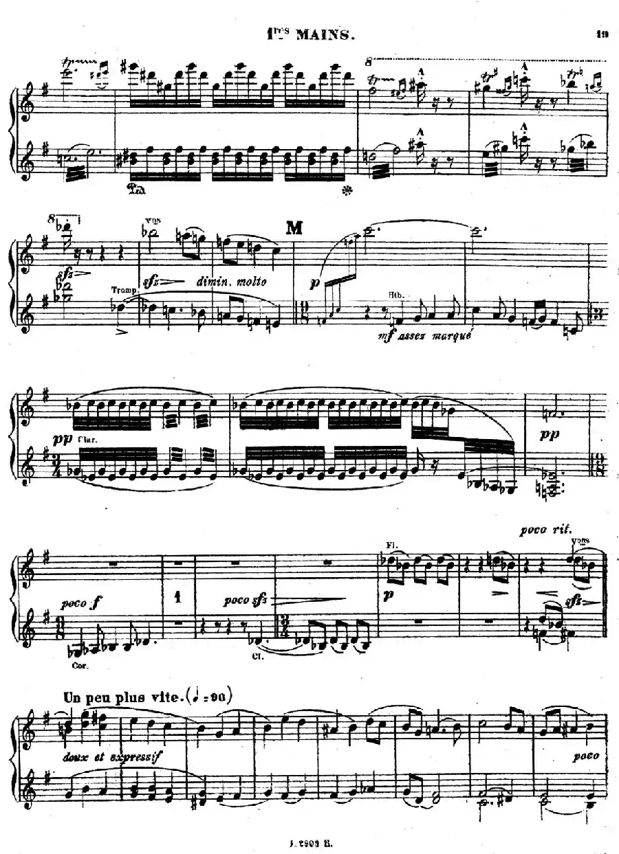 Symphony on a French Mountain Air Op.25（法国山歌交响曲·双钢琴·Ⅰ）