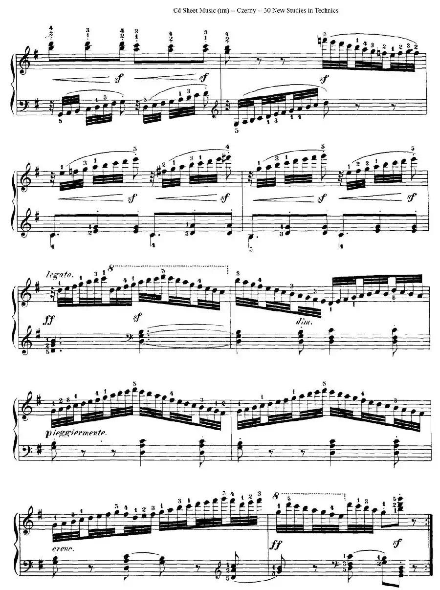 Czerny - 30 New Studies - 11（车尔尼Op849 - 30首练习曲）