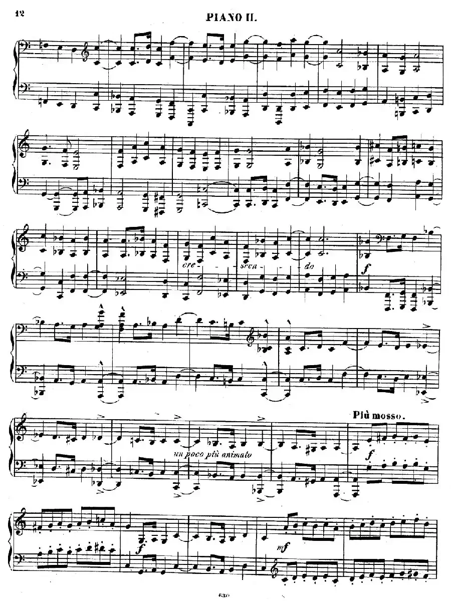Chaconne for 2 Pianos Op.150（双钢琴第二钢琴）