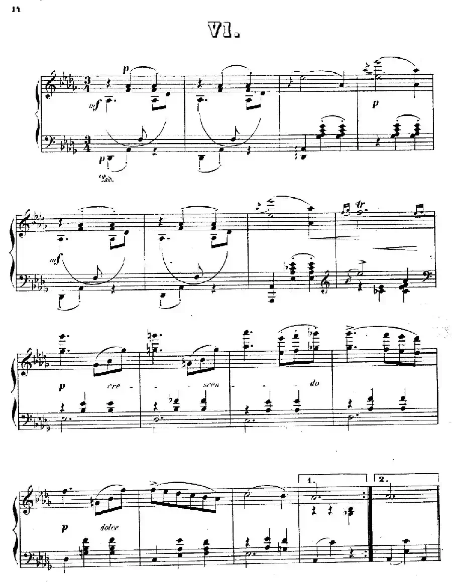 Waltzes Op.23（圆舞曲集·6、降D大调）