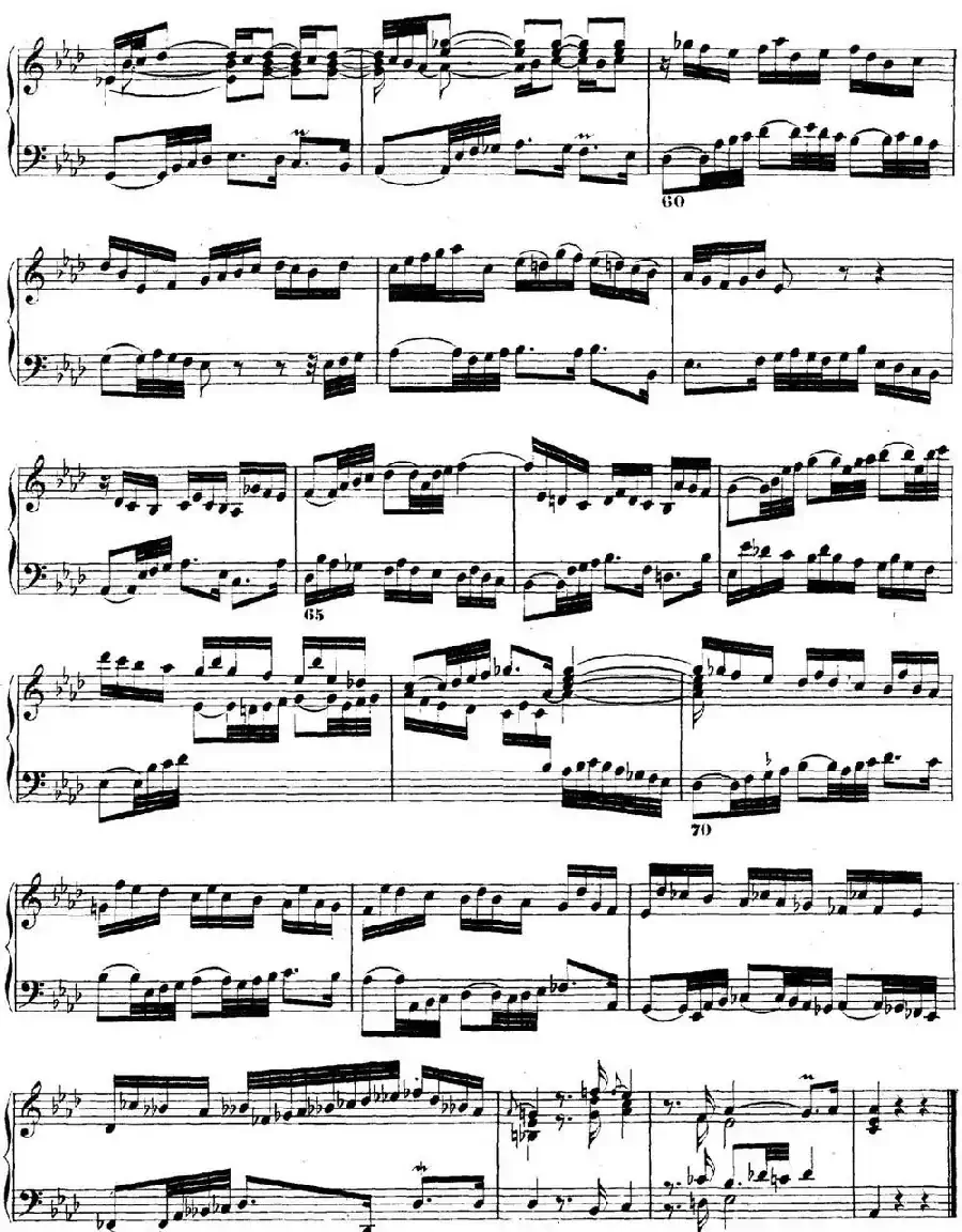 巴赫《平均律钢琴曲集·第二卷》之前奏曲(NO.17)