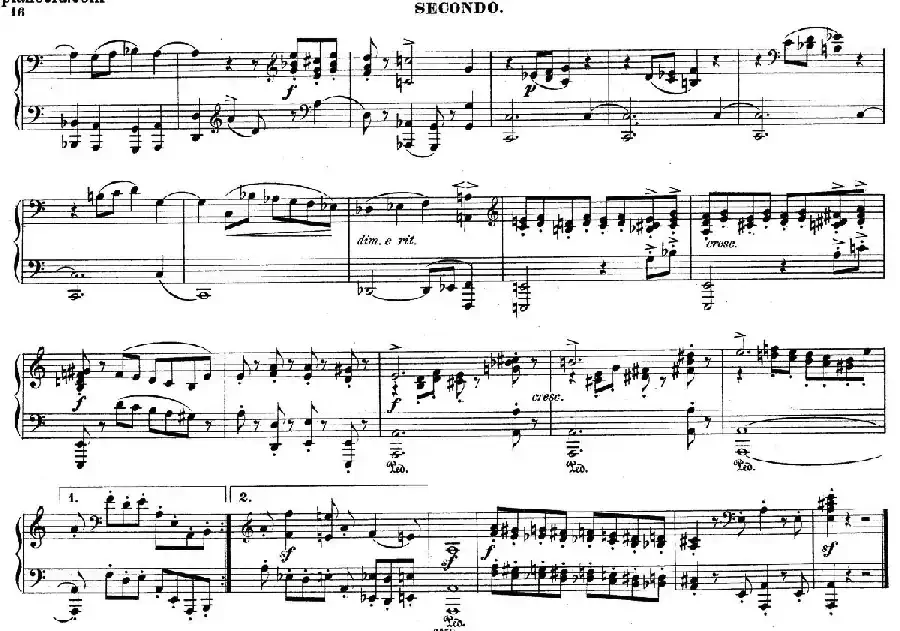 Zwolf Original-Compositionen fur Pianoforte zu 4 Handen Op.57（12首四手联弹小品·12）