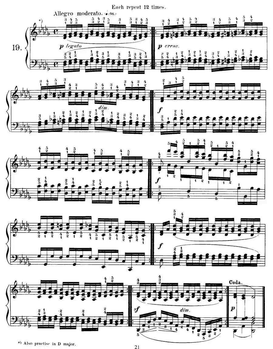 Czerny - 40 Daily Exerci Op.337(16—20)(40首日常训练曲)