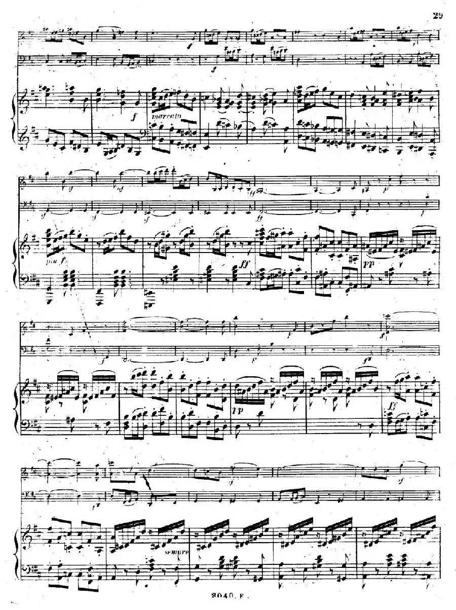 Piano Trio No.1 in d Minor Op.49（d小调第一钢琴三重奏·第三乐章）