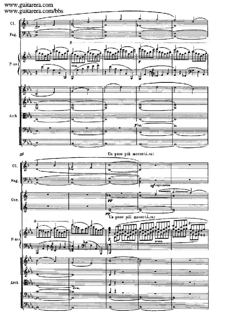 c小调第二钢琴协奏曲 Op.18（第一乐章总谱·P10——18）