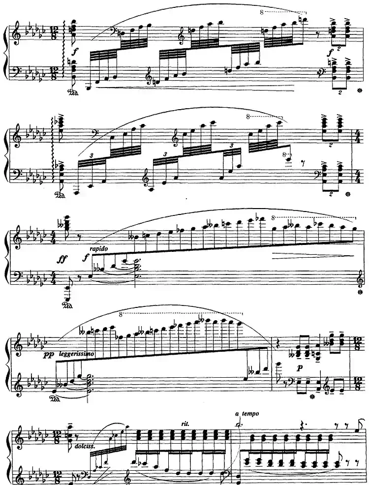 现代钢琴曲：21、夜曲