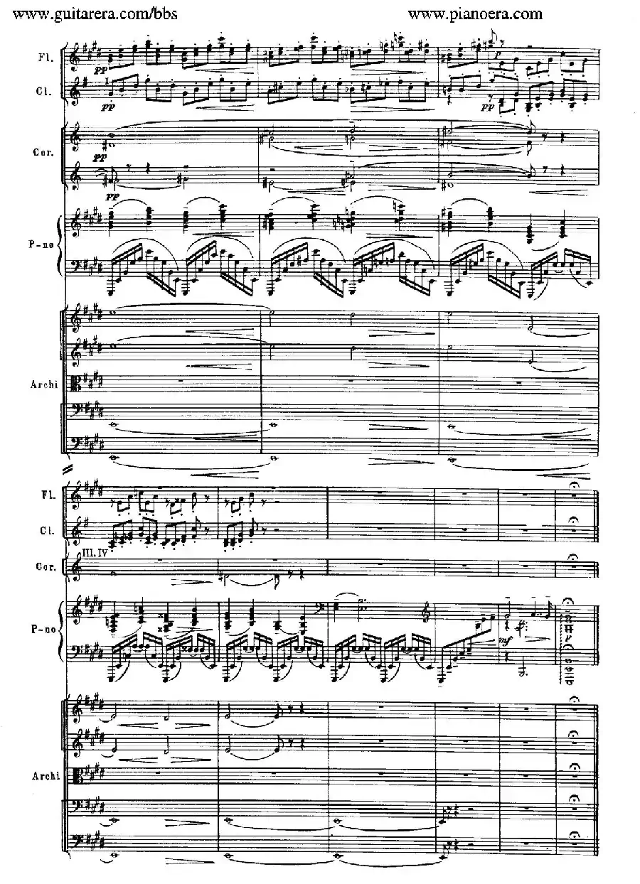 c小调第二钢琴协奏曲 Op.18（第二乐章总谱）