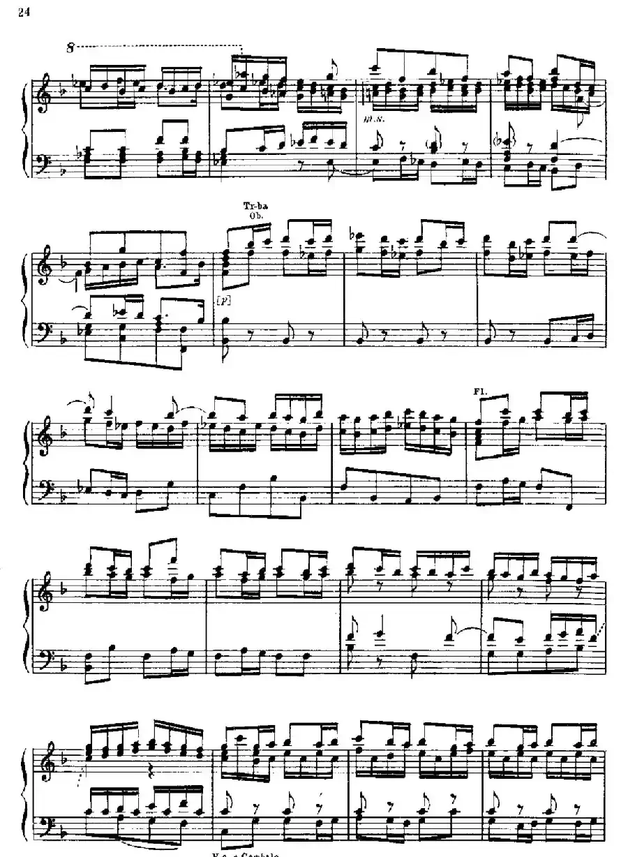 Brandenburg Concerto No.2 in F Major BWV.1047（F大调第二勃兰登堡协奏曲·钢琴独奏版）