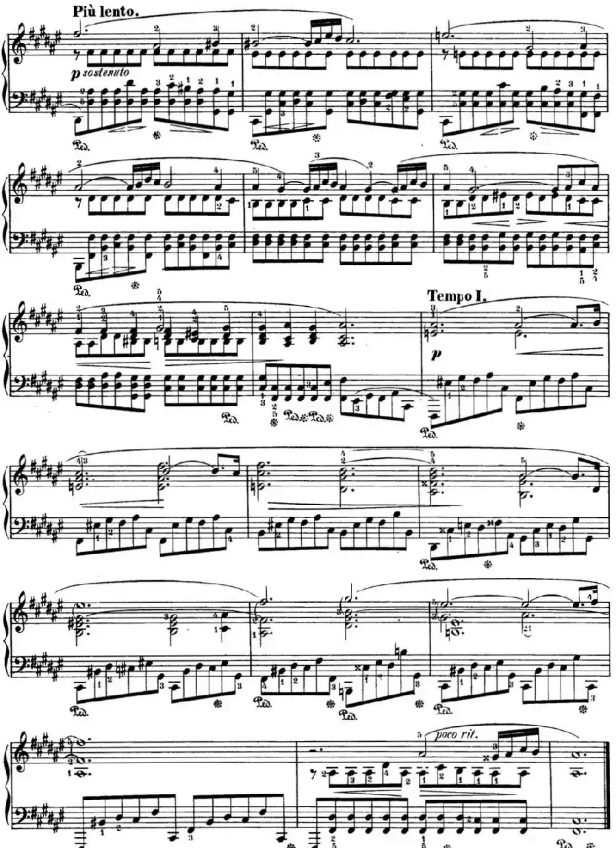 肖邦 24首钢琴前奏曲 Op.28 No.13 升F大调