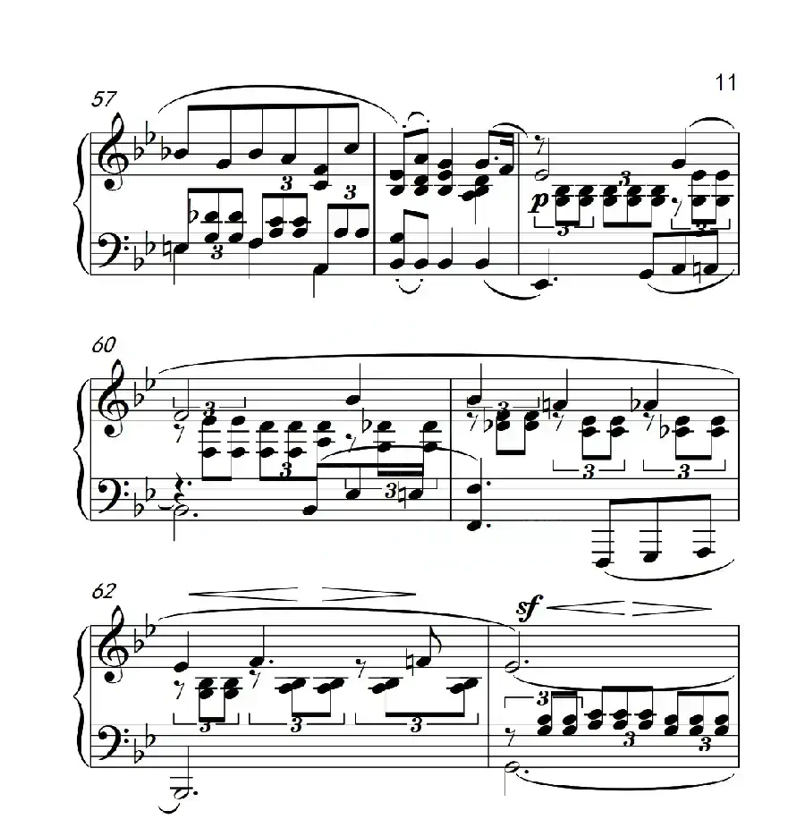 第六级 浮云(中国音乐学院钢琴考级作品1~6级)