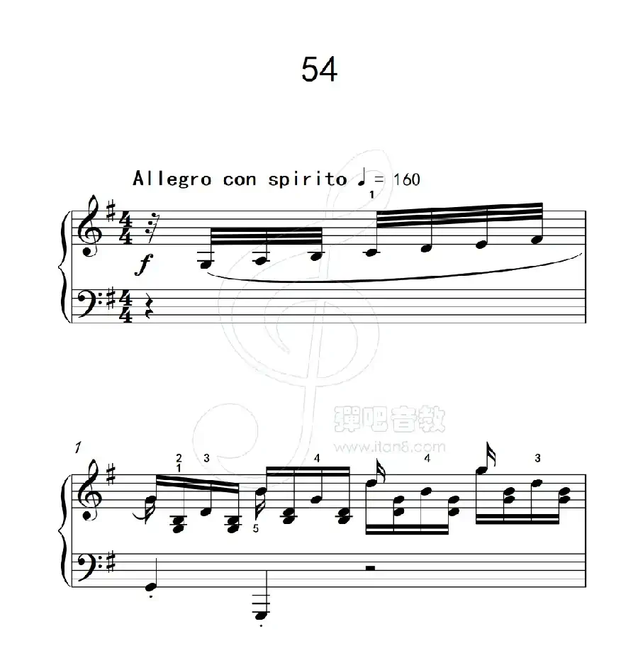 练习曲 54（克拉莫钢琴练习曲60首）