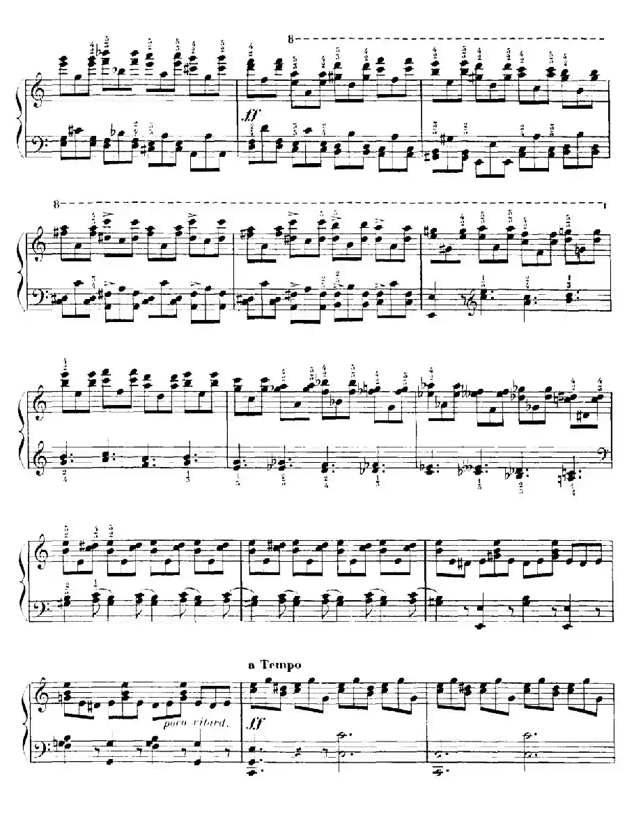 15 Etudes de Vortuosite Op.72（15首辉煌练习曲·8）