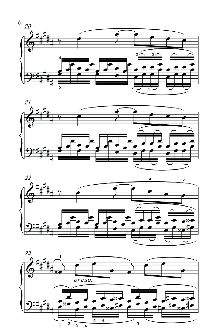 莫什科夫斯基 钢琴练习曲（第十五首）