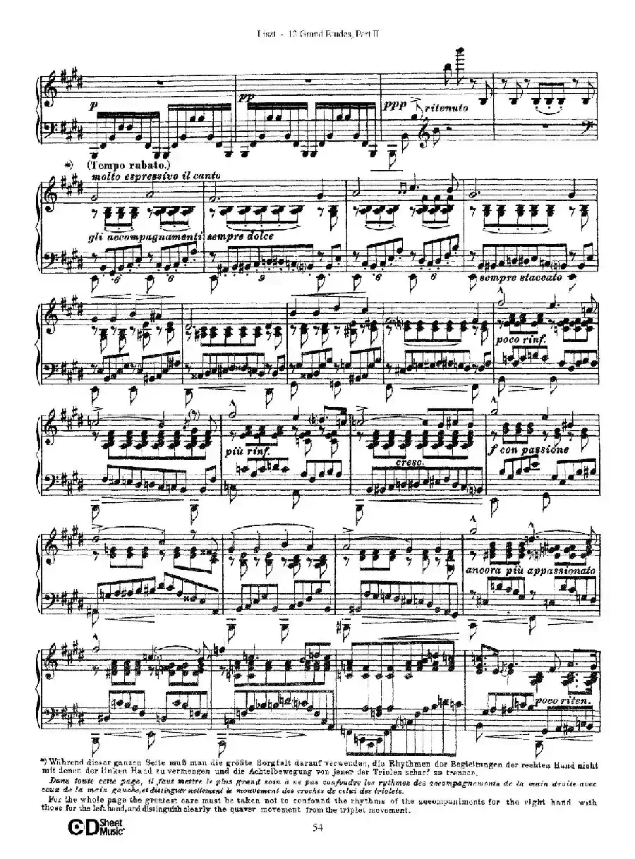 12 Grand Etudes S.137（12首华丽的练习曲·11）