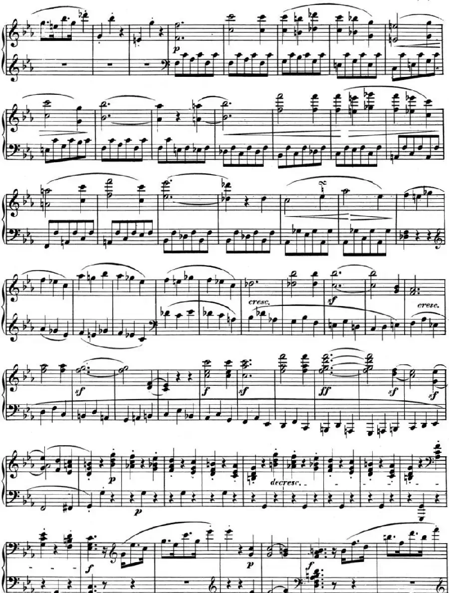 贝多芬钢琴奏鸣曲05 c小调 op.10 No.1 C minor3