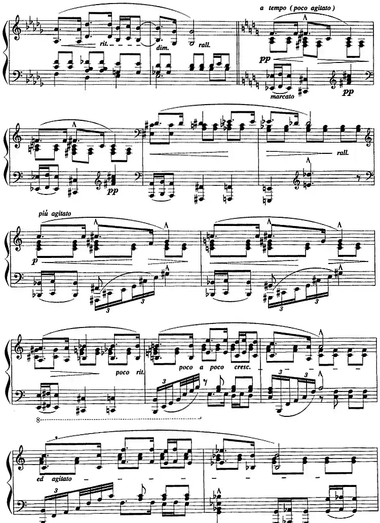 现代钢琴曲：22、练习曲（Op.4，No.3）