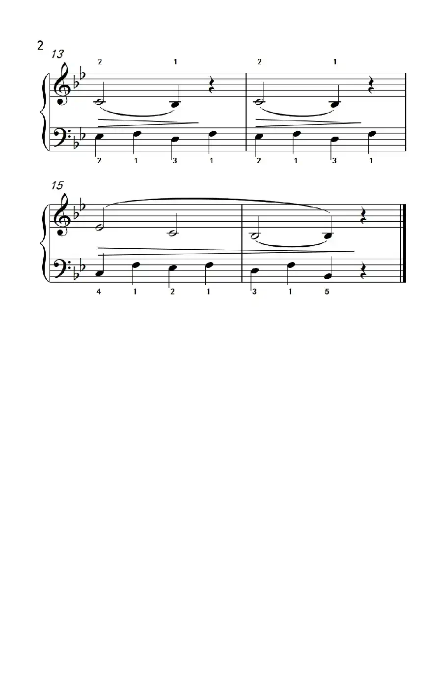 夜曲(约翰·汤普森 成人钢琴教程 第一册)