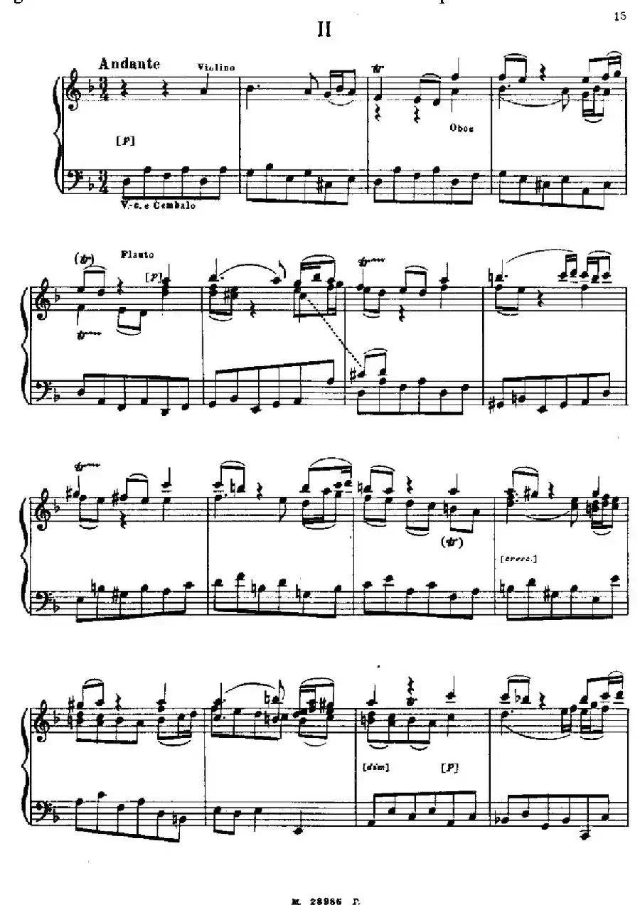 Brandenburg Concerto No.2 in F Major BWV.1047（F大调第二勃兰登堡协奏曲·钢琴独奏版）