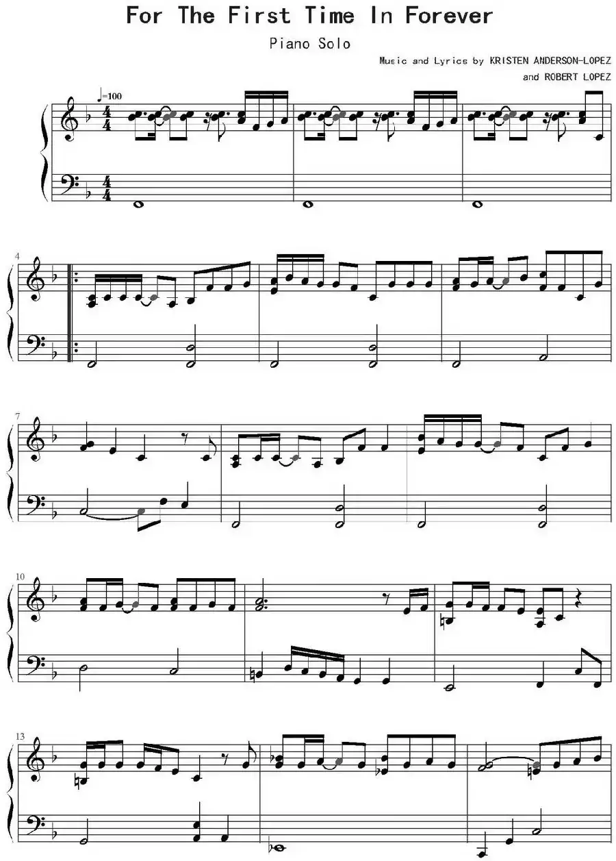 For The First Time In Forever