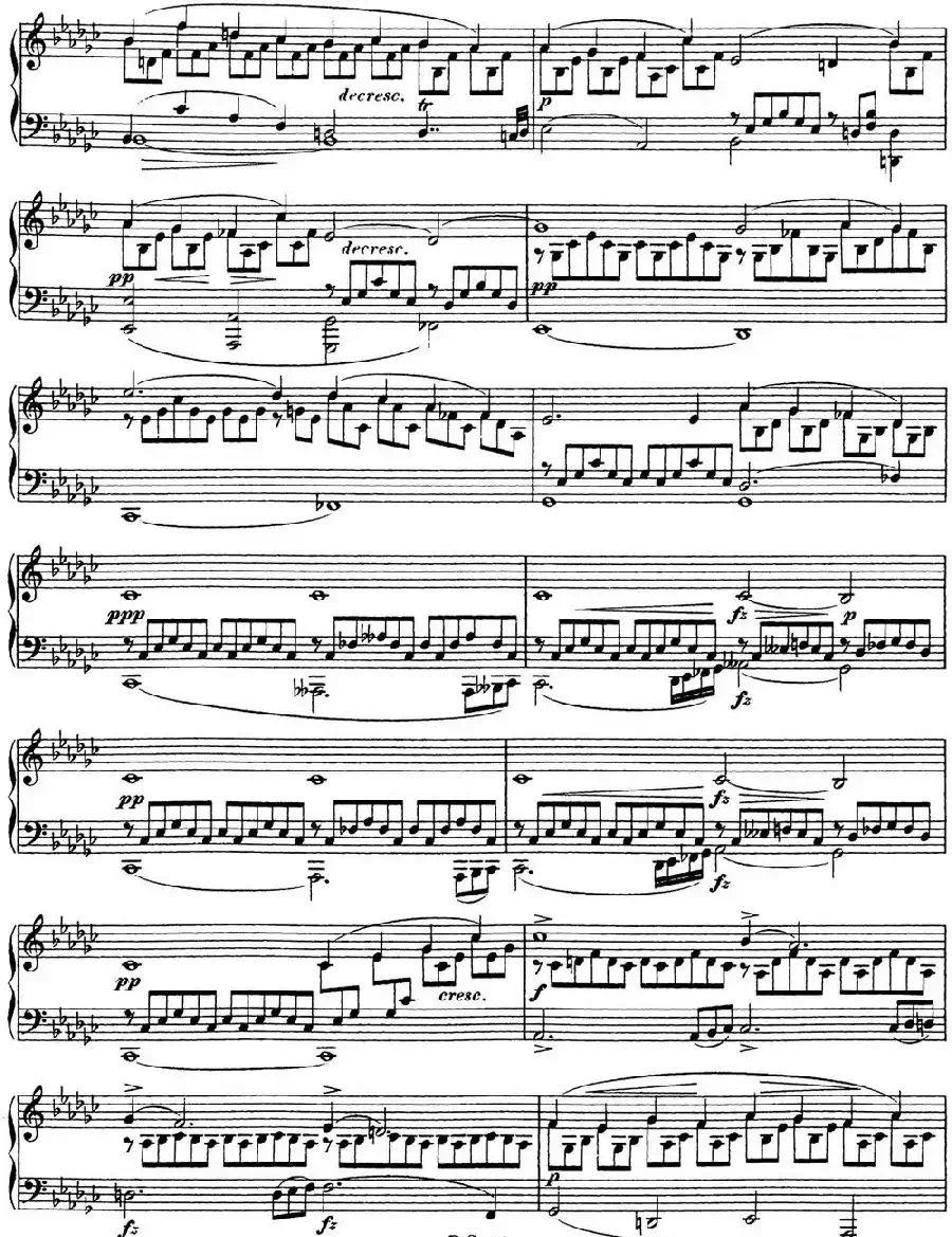 舒伯特降G大调即兴曲D.899,Op.90(NO.3)