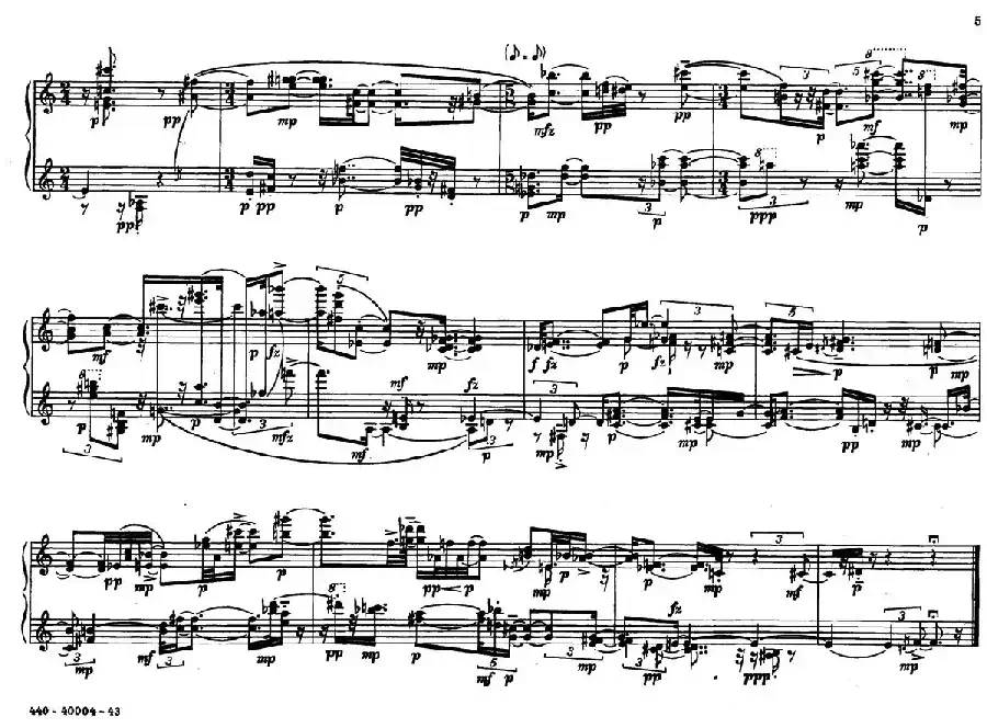 12 Etudes for Piano（博尔科姆12首钢琴练习曲·1）
