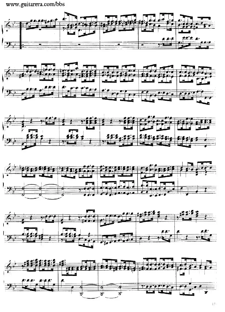 Suite No.7 in g Minor HWV 432（g小调第七组曲）