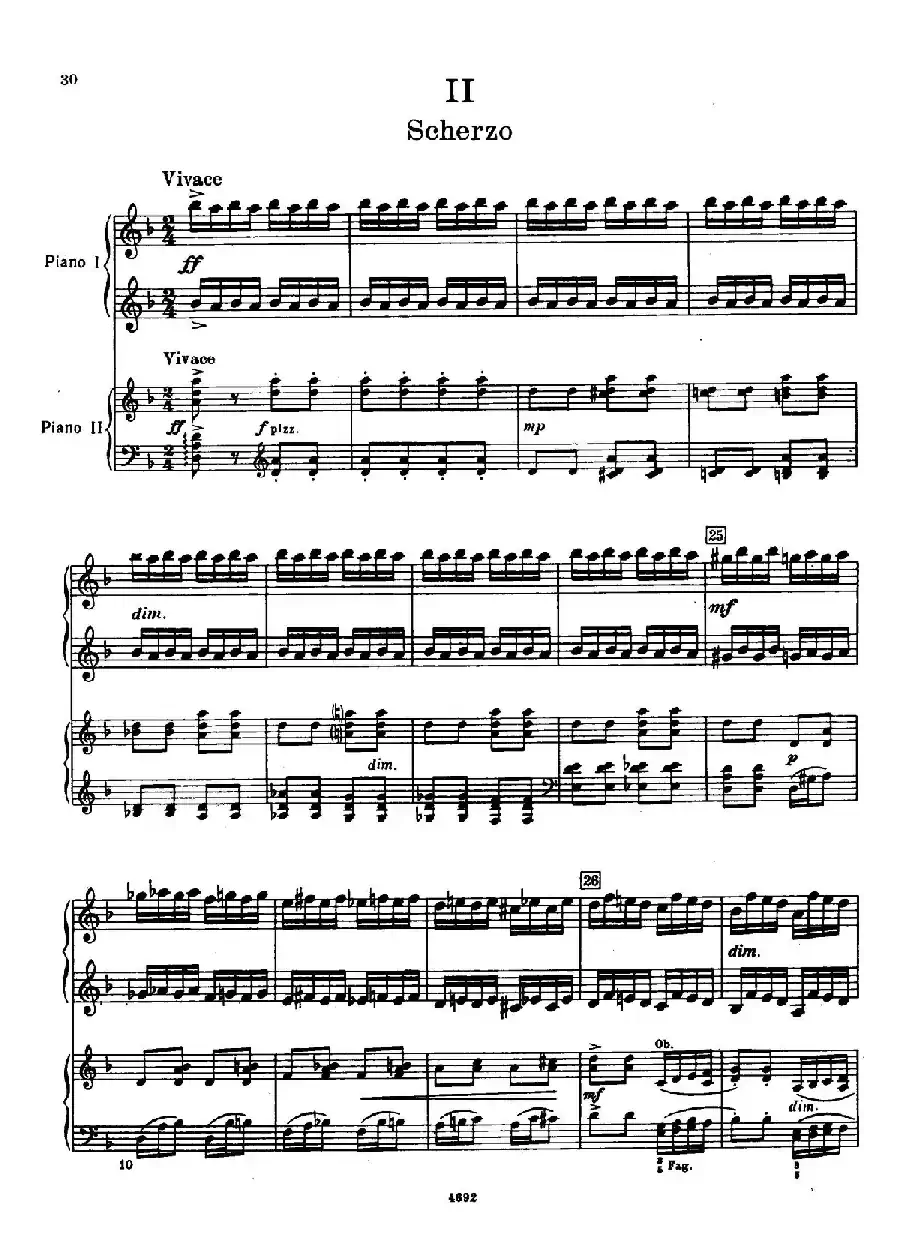 Piano Concerto No.2 in g Minor Op.16（g小调第二钢琴协奏曲·Ⅱ·双钢琴）
