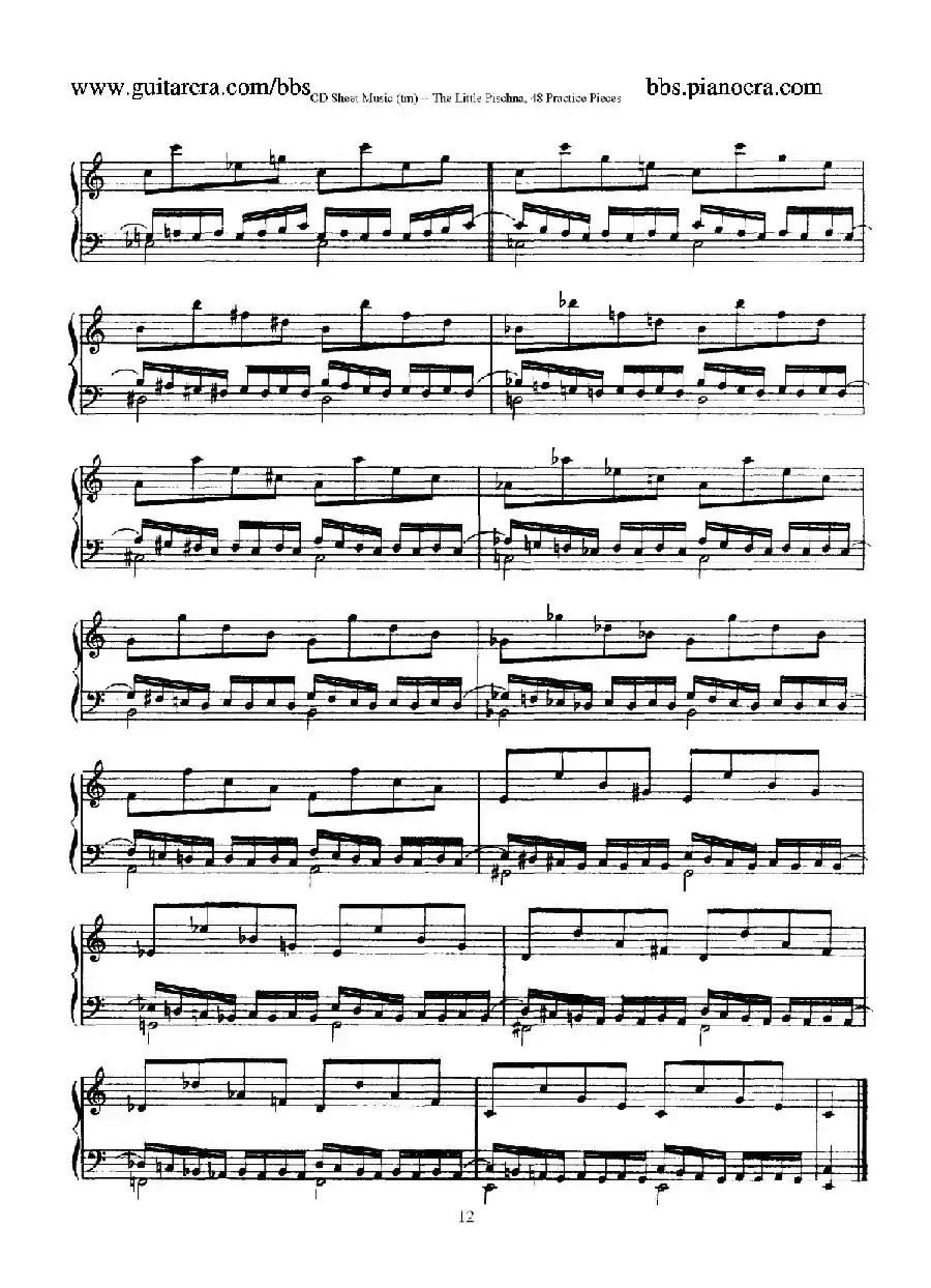 48 Practice Pieces（四十八首钢琴练习曲）