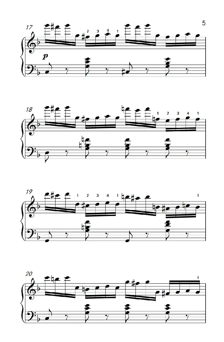 第七级2.练习曲(中央音乐学院 钢琴(业余)考级教程 7-9级)