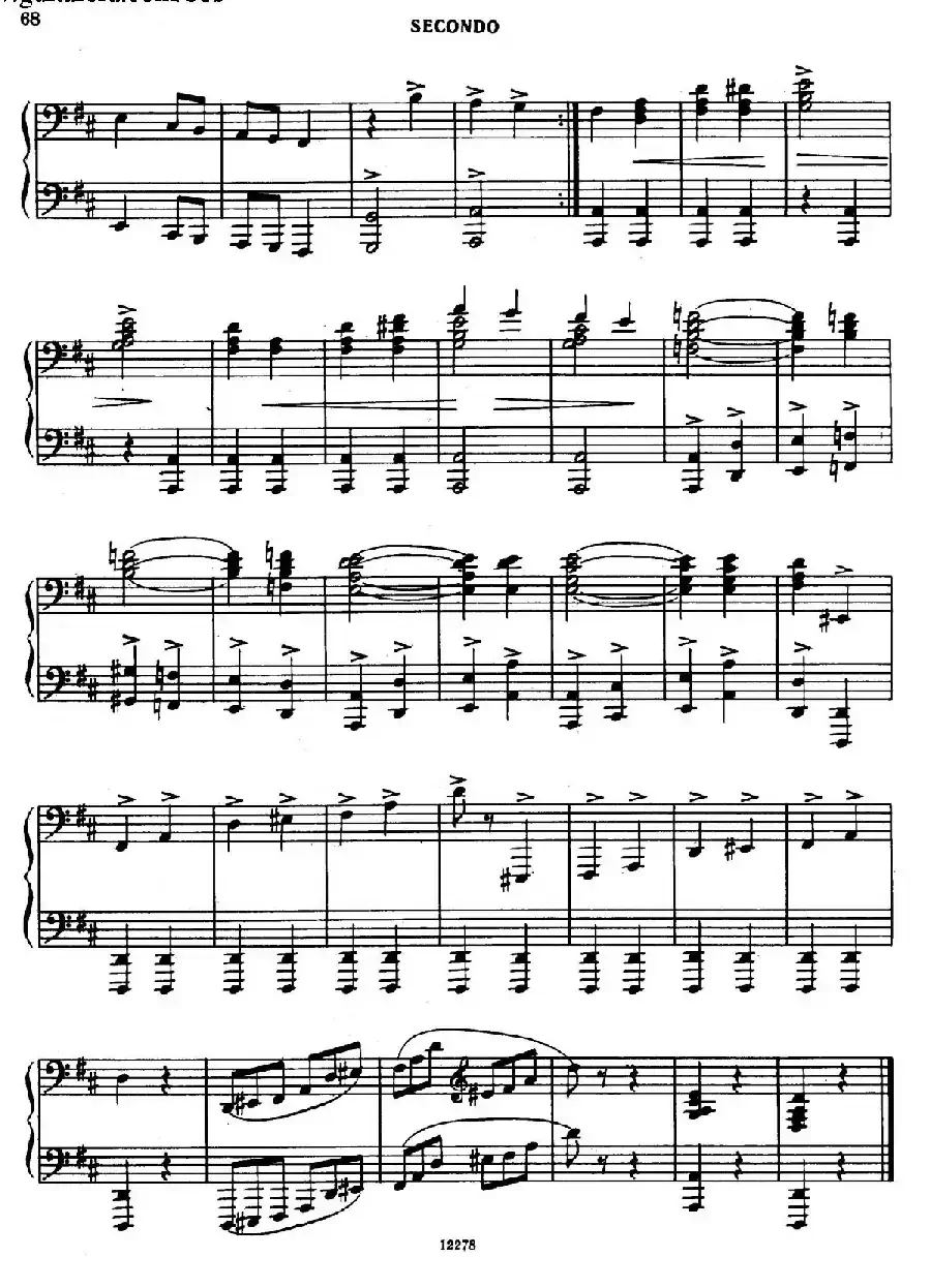 Tarantella in D Major（D大调塔兰泰拉舞曲·四手联弹）