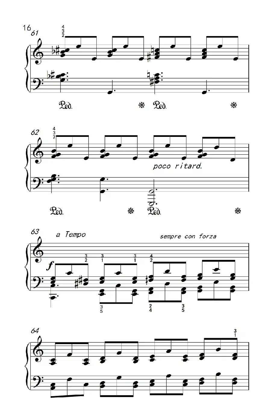 莫什科夫斯基 钢琴练习曲（第八首）