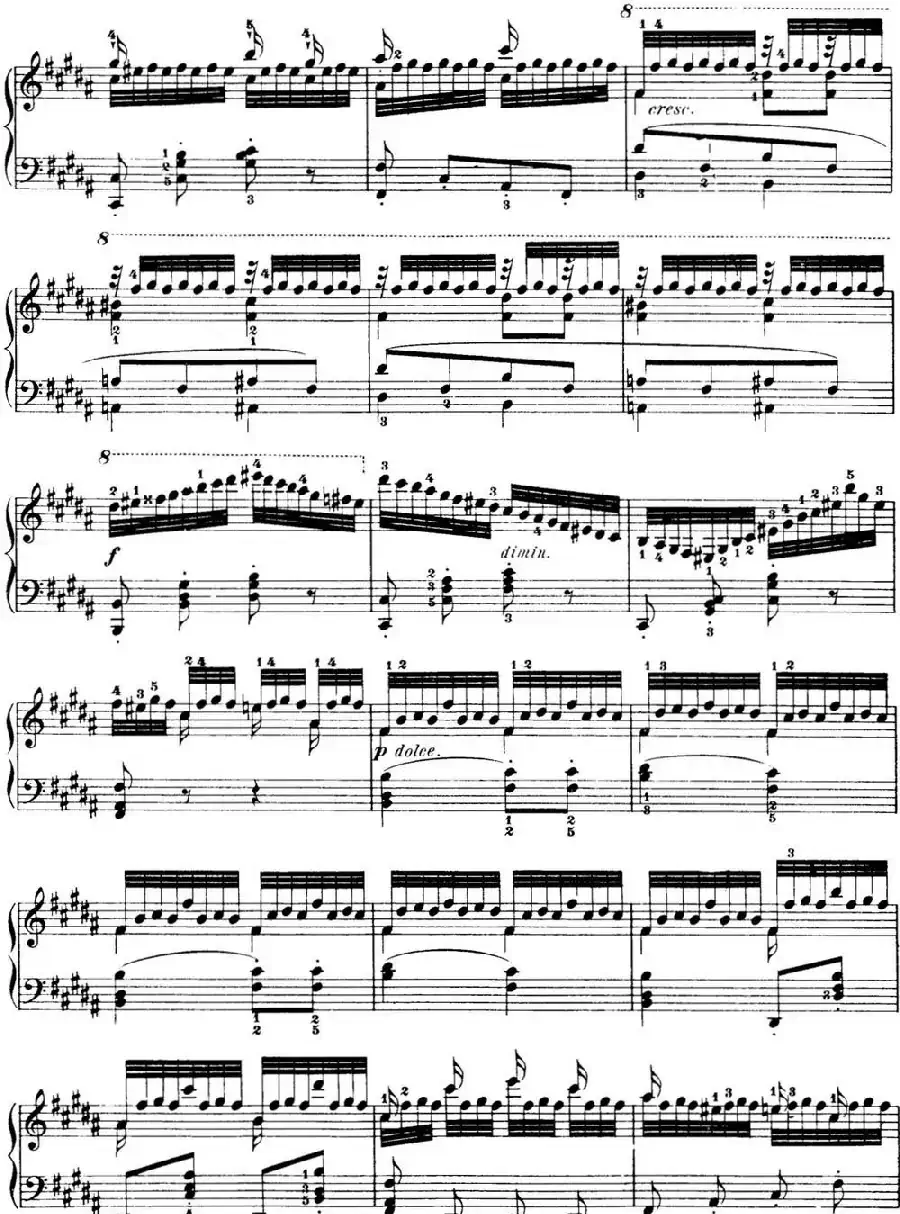 50首车尔尼Op.740钢琴手指灵巧技术练习曲(NO.22)