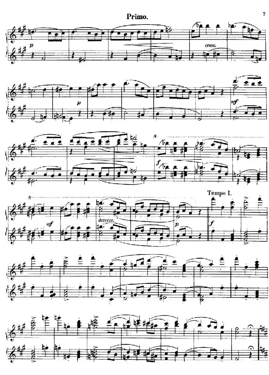 Walzer Op.3 - 4 hands（圆舞曲·四手联弹）