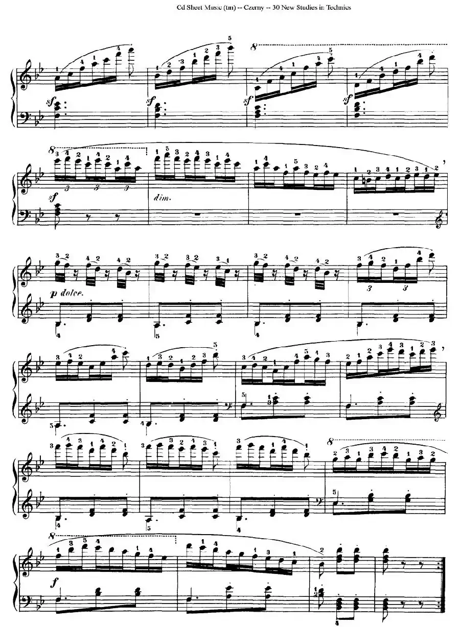 Czerny - 30 New Studies - 19（车尔尼Op849 - 30首练习曲）