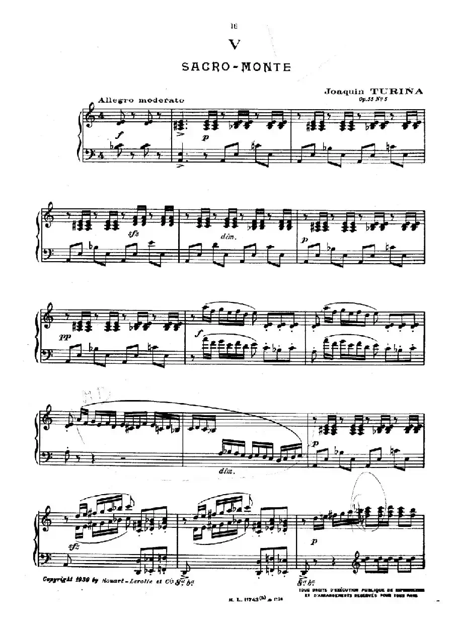 Danzas Gitanas Op.55（吉普赛舞曲）（华金·图里纳作曲版）