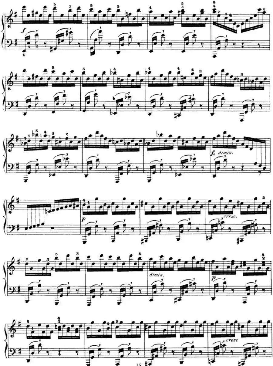 50首车尔尼Op.740钢琴手指灵巧技术练习曲(NO.20)