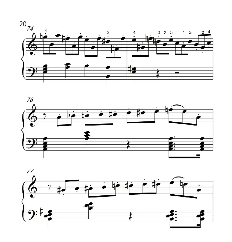 奏鸣曲 Opus 2 Nr.2 第四乐章(贝多芬奏鸣曲集 1)