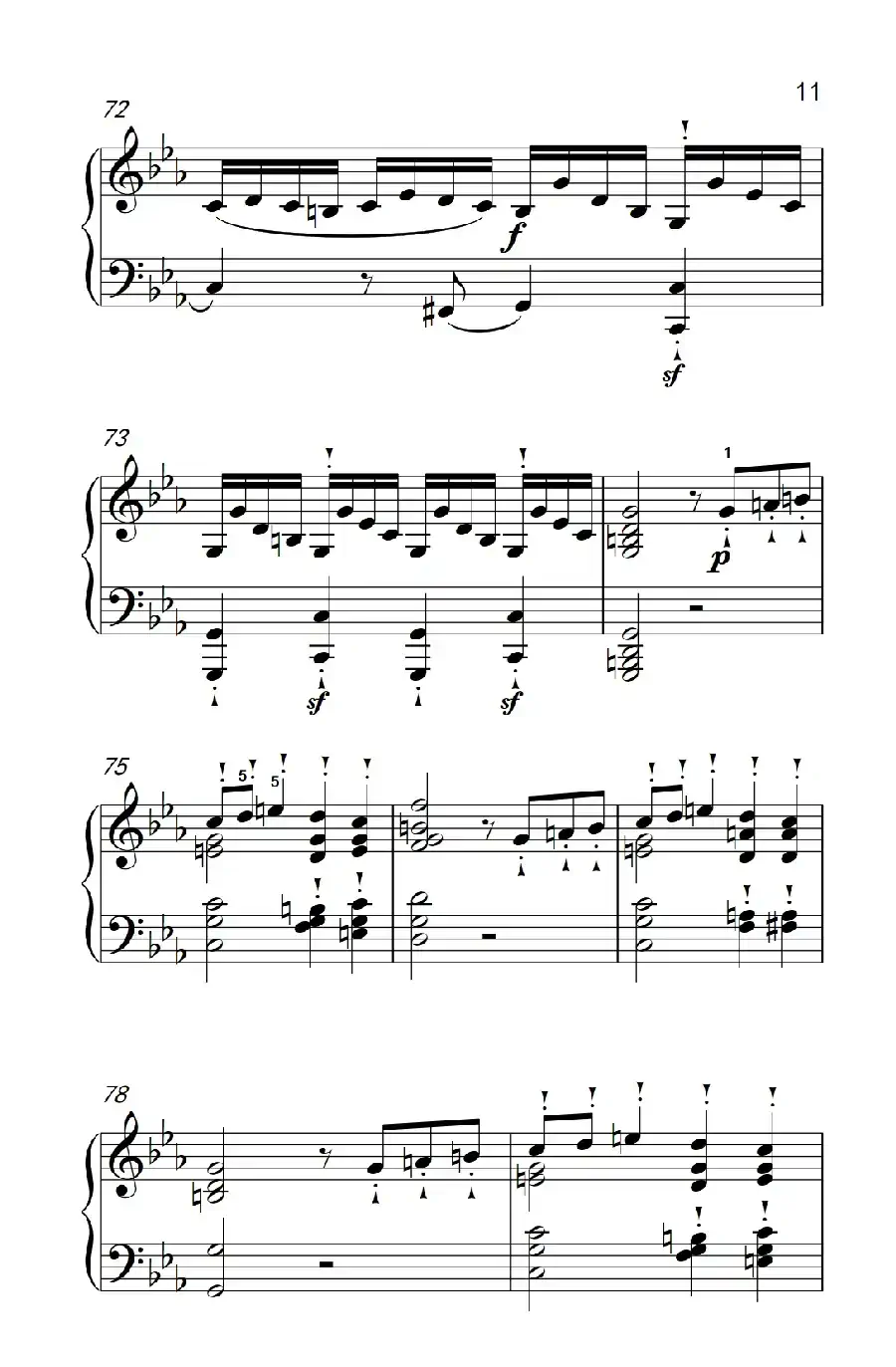 奏鸣曲 Opus 10 Nr.1 第三乐章（贝多芬奏鸣曲集 2）