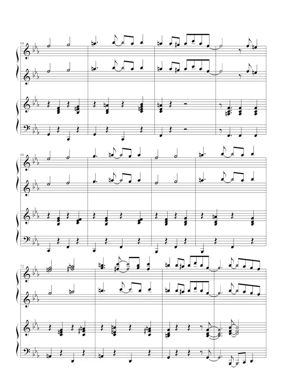 小兔来了（四手联弹）