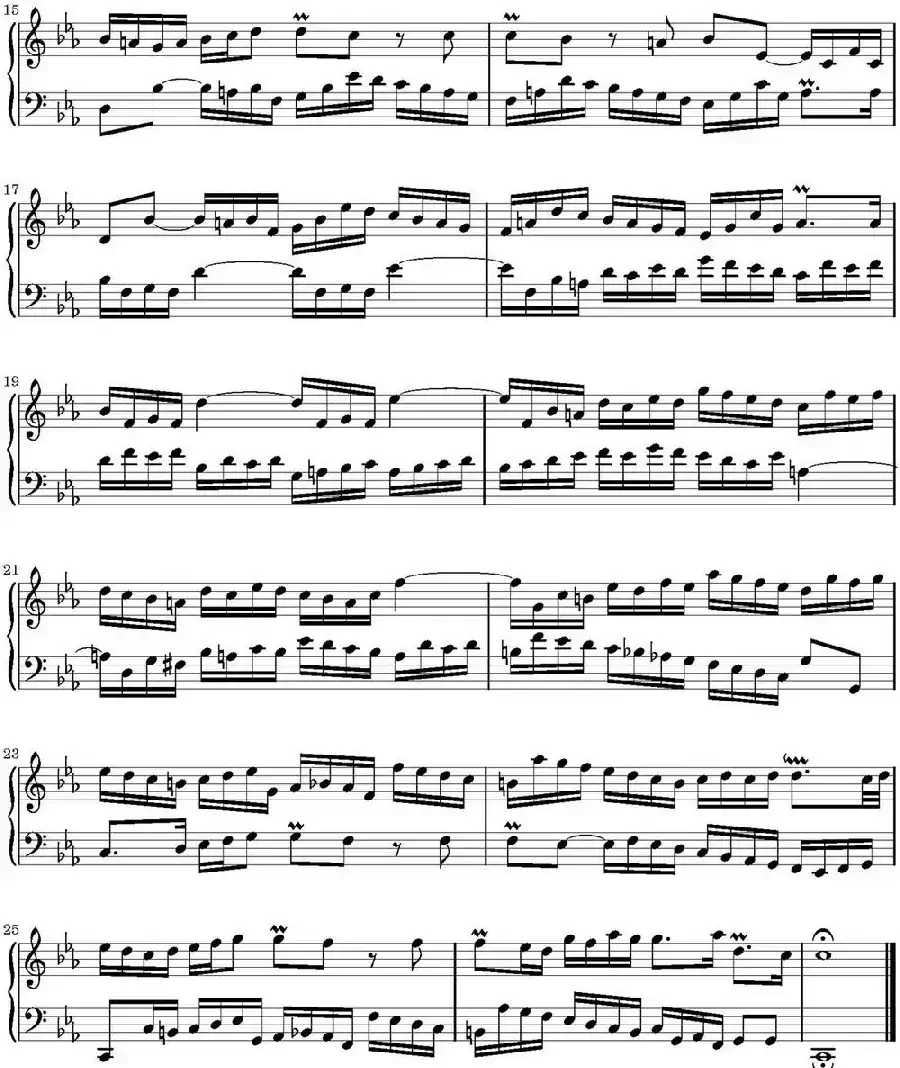 15首巴赫二部创意曲集（NO.2）