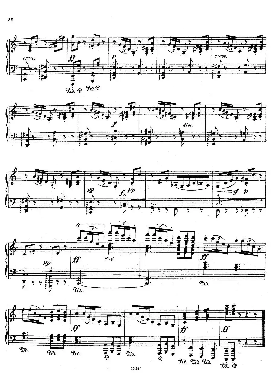Etudes Rythmiques Op.149（节奏练习曲集）（6）
