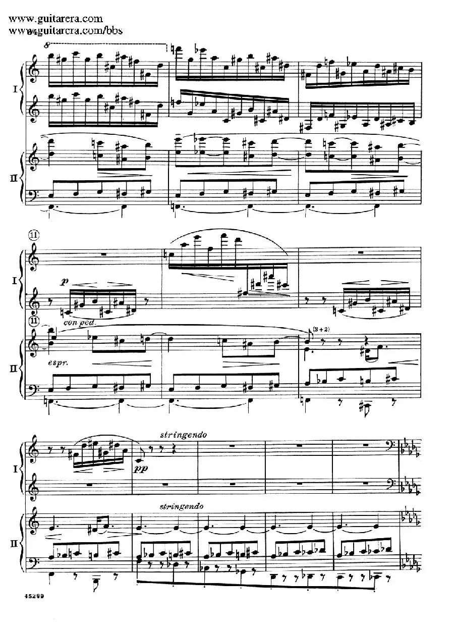 Piano Concerto Op.38（钢琴协奏曲·双钢琴·第三乐章）
