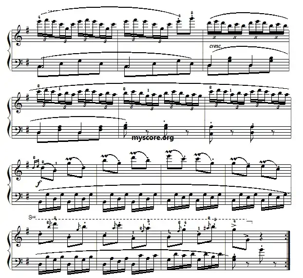 车尔尼（Czerny）849第17首曲谱及练习指导