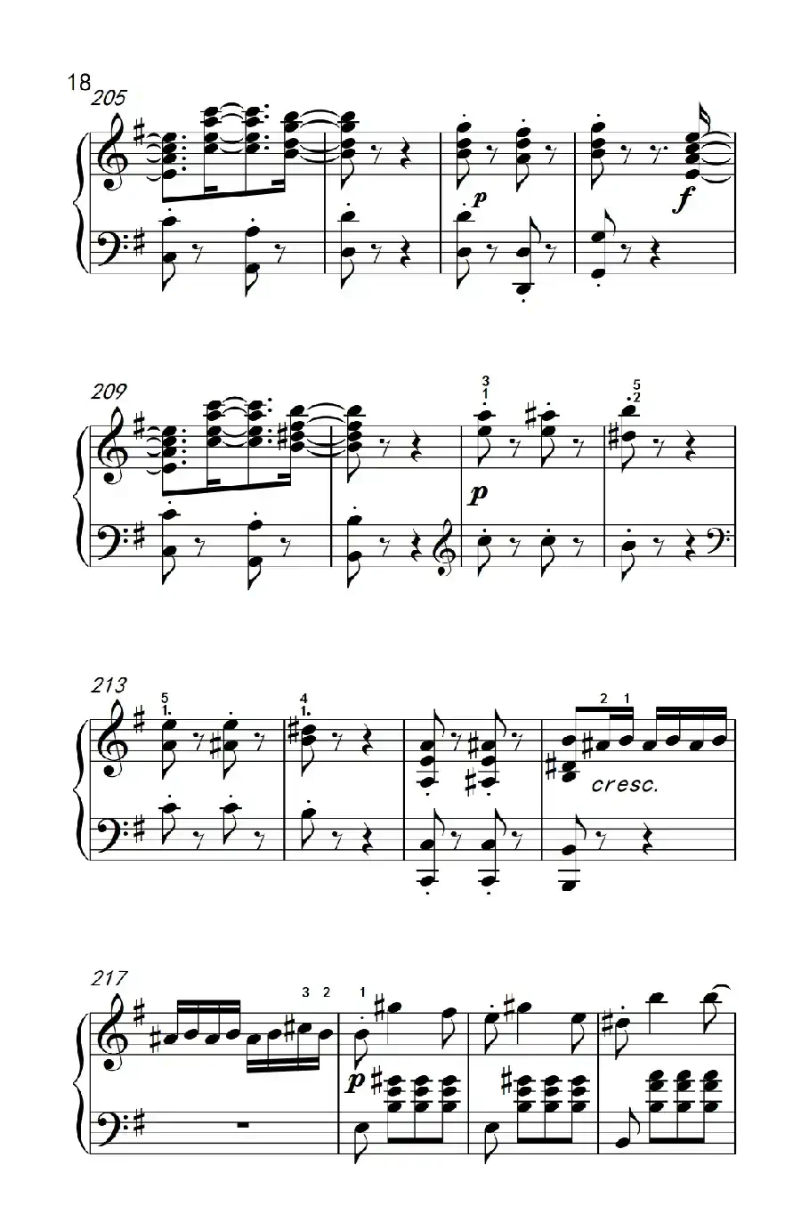 第九级2.G大调奏鸣曲 第一乐章 Op.31 No.1（中央音乐学院 钢琴（业余）考级教程 7-9级）