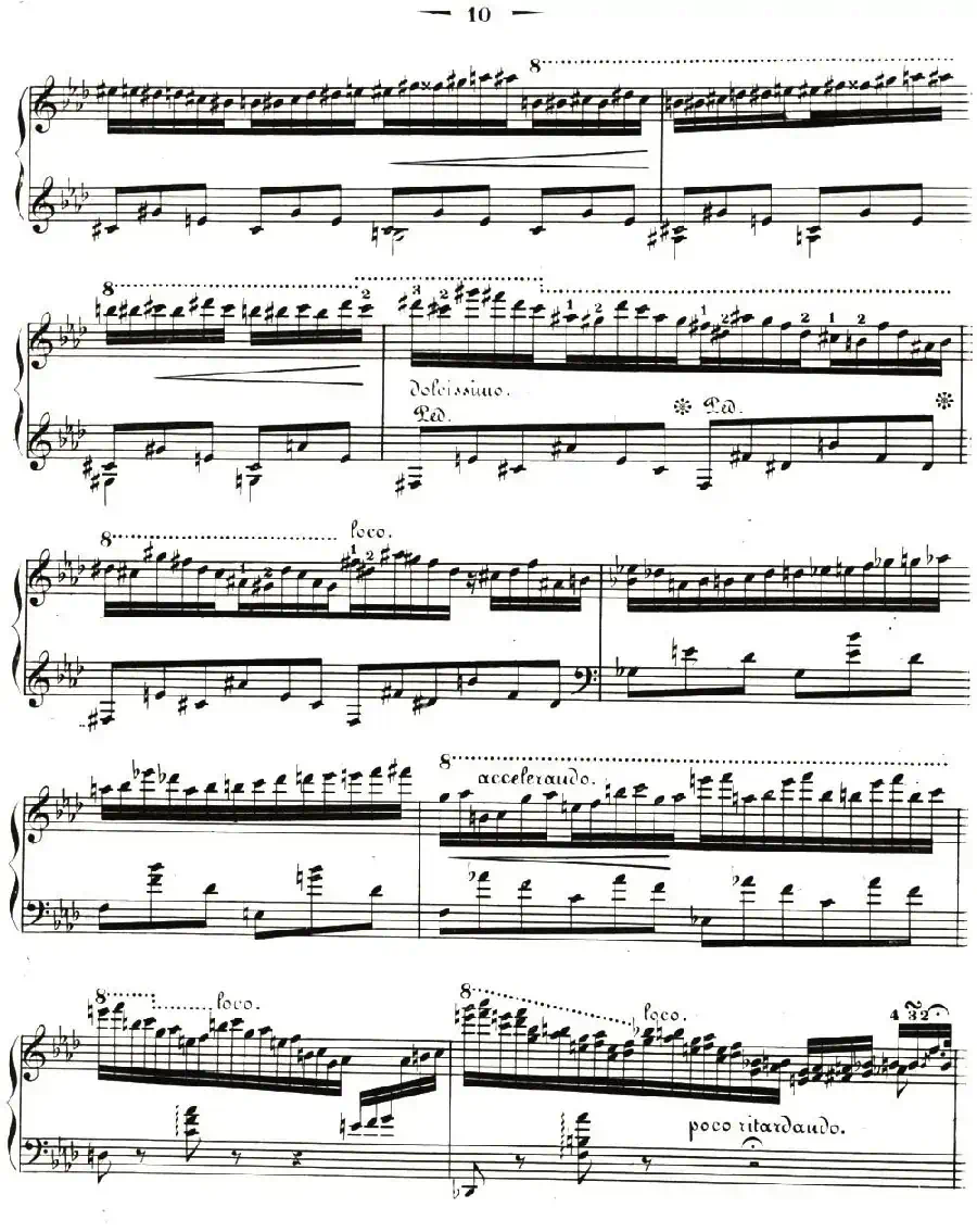 李斯特音乐会练习曲 S144（2 轻盈 f小调 S144 La leggierezza F minor）